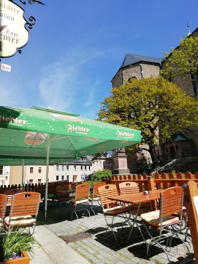 Gaststaette & Pension Zum Tuermer Annaberg-Buchholz Dış mekan fotoğraf